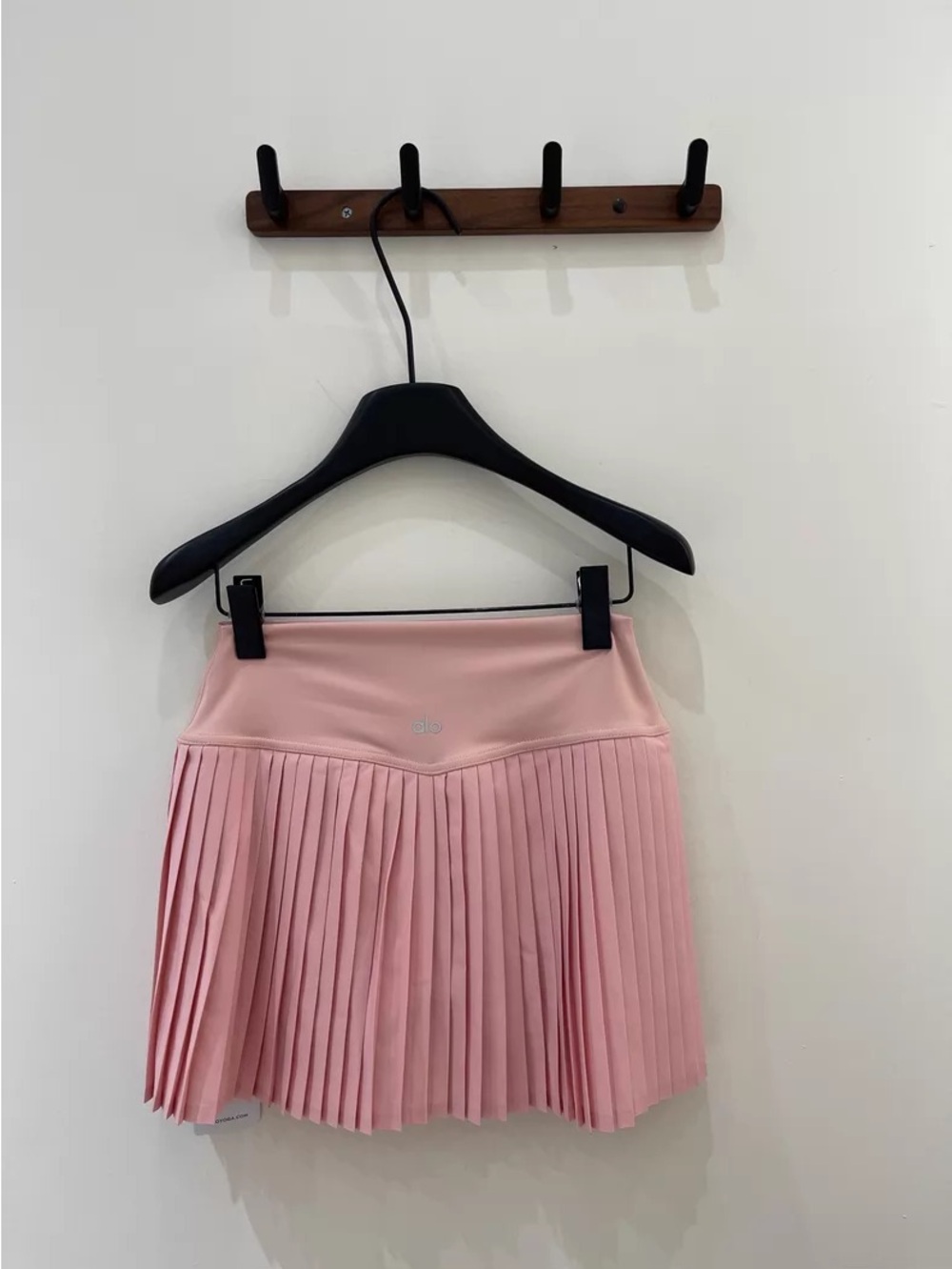 ALO Yoga Blush Pink Pleated Mini Skirt